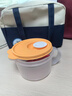 特百惠（Tupperware）微波水晶汤碗460ml*2可微波便当饭盒学生上班族 蓝+橙色送便携袋 实拍图