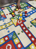 得力（deli）飞行棋地毯儿童玩具小学生棋类益智家庭亲子互动露营 60*60cm 实拍图