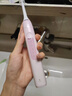 飞利浦（PHILIPS）声波电动牙刷钻石3系 5倍洁齿5种模式 洁净刷头*2 生日礼物送男士/女友 价保618 HX5171/04粉 实拍图