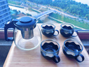 【京东物流】茶壶套装大容量玻璃茶杯带滤网耐高温茶具 1000ml壶+4只莲花杯 实拍图