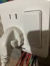 西门子（SIEMENS）开关插座 五孔插座家用电器墙面86型暗装插头开关面板 远景雅白色 五孔插座带双控开关 实拍图