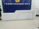 CNGAGUOJJ公司烤漆前台桌接待台简约现代迎宾美容院收银台吧台办公室柜台  1.6米一键盘一抽屉 实拍图