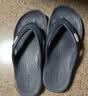 卡骆驰（CROCS）贝雅卡骆班运动拖鞋男鞋女鞋居家夹脚平底人字拖鞋|205393 深蓝/辣椒红-4CC 41 /42(260mm) 实拍图