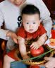 G.duck小黄鸭一周岁礼服男宝宝抓周衣服女婴儿百天满月唐装中国风套装 红色三件套 90 尺码1~2岁【 80-90cm】 实拍图