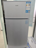 奥克斯小冰箱家用小型迷你冷藏冷冻两用出租房宿舍用节能省电寝室办公室电冰箱 【节能省电】166银色【高效保鲜 铜管速冷】48L 实拍图