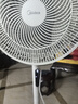 美的（Midea）【飓风节能】七叶柔风立式电风扇/家用轻音落地扇/台式小型风扇/大风力遥控定时摇头风扇 SAH35BSJ 实拍图
