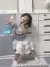 女童夏套装2026新款韩版可爱卡通T恤半身裙两件套小女孩夏装衣服 蓝色【背心+裙子】内有安全裤 130 实拍图
