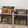 SPACEXPERT 衣物收纳箱特大号塑料整理箱车载储物箱50L透茶色 1个装 带提手 实拍图