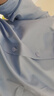 罗蒙（ROMON）【桑蚕丝免烫】长袖衬衫男士白衬衫修身衬衣商务职业男装浅蓝色39 实拍图
