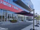 凤朝皇户外遮阳伞庭院伞露天阳台别墅花园大太阳伞棚商用室外摆摊罗马伞 【专利抗风款】12CM航空铝杆2.5米方+320斤带轮水箱 实拍图