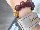 石玥珠宝高含量紫金朱砂手串本命年护身符转运珠手链男女士款礼物12mm 实拍图
