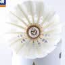 威克多（VICTOR）胜利羽毛球金黄5号1号3号鸭毛球耐打防风训练比赛用粉胜利12只装 76速-金黄1号 1筒 【12只/桶】 实拍图