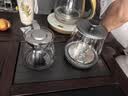 FUNORK全自动上水电热水壶煮茶烧水一体机茶台泡茶烧水壶茶几茶桌嵌入式抽水电茶壶茶具套装 1L 钛灰色-保温款（37*20cm） 实拍图