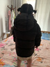 保姆鹅 儿童羽绒服短款连帽聚暖童装男女童防风御寒加厚外套冬[NG2860] 炭黑 120 晒单实拍图