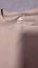 杰克·琼斯（JACK&JONES）26年男装四季打底T恤男士凉感透气多色情侣款短袖t恤水洗不易走形 海军蓝E38 L 180 实拍图