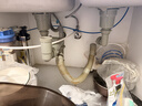 潜水艇（Submarine）CSQ-2C菜盆下水管双槽水槽防臭省空间下水管ABS材质拉伸95厘米 实拍图