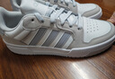 adidas ENTRAP美式校园风运动少年感复古篮球风板鞋男女阿迪达斯 白色/浅蓝/灰色   40.5 实拍图