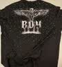 BOY LONDON【满天星】夏季男女同款短袖渐变烫钻印花时尚T恤N01107 黑色 M 晒单实拍图