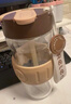 物生物（RELEA）玻璃杯女士水杯大容量高颜值咖啡杯吸管杯花茶杯学生杯子生日礼物 实拍图