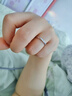 唯一（Winy）施华洛世奇锆999足银情侣对戒男女款一对戒指送女友求婚表白礼物 实拍图