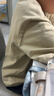 迷你巴拉【亲子装】巴拉儿童短袖T恤速干舒适抗菌亲子装成人简约长袖T恤 浅卡其 【纯色亲子装】 140 实拍图
