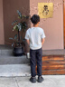 罗蒙儿童裤子男童女童2026春款休闲校园服直筒裤 藏青松紧长裤 140 实拍图
