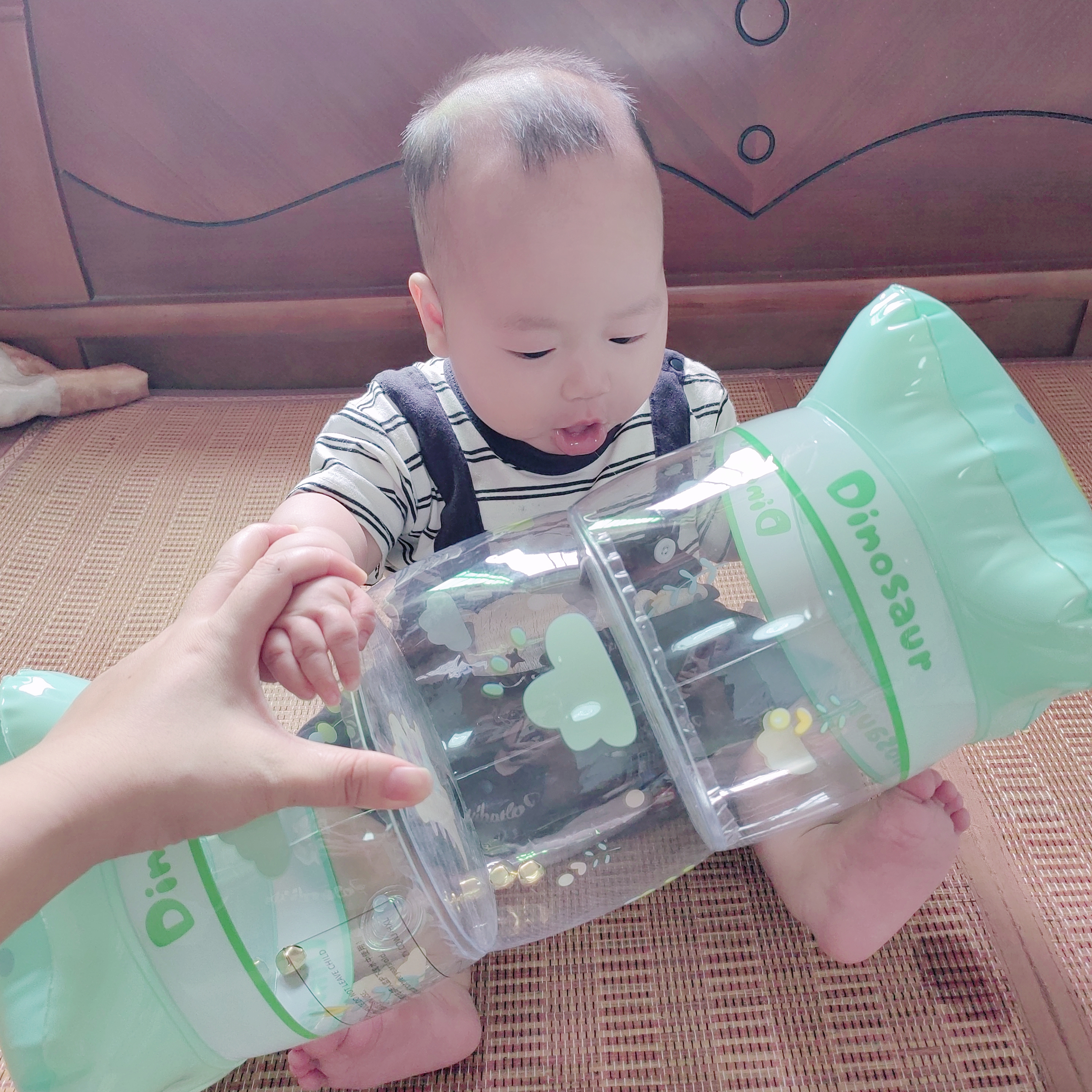 艾杰普（JEPPE）婴儿学爬行玩具充气滚筒宝宝学步引导儿童早教玩具男女孩生日礼物 实拍图