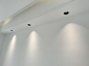 雷士（NVC）LED射灯客厅过道背景嵌入式防眩小山丘铝材7瓦暖白黑杯【莲华】 实拍图