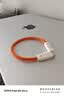 CANDYSIGN制糖工厂兼容雷电4数据线USB4全功能240W快充Type-C20cm糖橙细雳线Macbook华为笔记本8K视频短线  实拍图