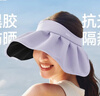 蕉下（beneunder）遮阳帽子女黑胶贝壳防晒帽太阳帽子便携空顶帽大帽檐显脸小BM017 实拍图