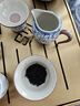 不拙汝窑三才盖碗青花瓷茶碗防烫茶具分茶器带茶漏过滤网盖碗三件套 实拍图