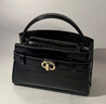 CHARLES&KEITH鳄鱼纹凯莉包手提斜挎婚包包女包生日礼物送女友CK2-50270880-1 Black黑色 S 实拍图