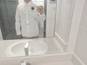罗蒙（ROMON）纯色商务职业正装男士白衬衫工装外套长袖衬衣男CS108白色2XL 实拍图