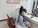 阿宝丽蝴蝶结头纱发夹女求婚结婚拍照领证道具登记蓬蓬纱森系新娘发饰 实拍图