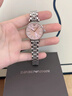 EMPORIO ARMANI 阿玛尼满天星手表女生日七夕情人节礼物送女友镶钻石英表女名表 樱花粉 AR11686 实拍图