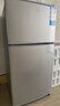 志高（CHIGO）小冰箱迷你小型家用冷藏冷冻两用宿舍出租房用双门办公室电冰箱节能省电 【一级能效】98L银色【全国联保丨节能省电】 实拍图
