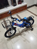 永久儿童自行车可折叠男女孩2-3-4-6-10岁脚踏车中小童宝宝童车 蓝 【避震辐条轮＋闪光辅轮】可折叠 16寸 实拍图
