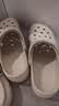 名创优品（MINISO）洞洞鞋女男夏季外穿沙滩凉鞋防滑厚底踩屎感包头凉拖鞋骨白38-39 实拍图