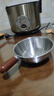 特厚不锈钢平底锅奶锅电磁炉通用不粘锅辅食锅汤锅煮锅蒸锅汤锅 胡桃木锅17cm 实拍图