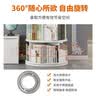 甄严选旋转书架360度落地置物架学生书本收纳架组合书柜简易创意储物架 五层暖白【加大稳固款】 实拍图
