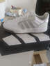 adidas「T头鞋」BARREDA板鞋德训鞋男女阿迪达斯轻运动 灰色/黑色/树脂黄   35.5 实拍图