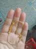 水贝黄金足金999碎盘缠手链金子DIY女士黄金转运珠金珠新年礼物送老婆 （总金重约0.4g）卡5mm碎金子+小蛮腰+合金手链 实拍图