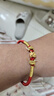 中国黄金（CHINA GOLD）十二生肖黄金手链女护身符红绳七夕情人节礼物送女友老婆生日实用 【未羊】十二生肖黄金手链 实拍图