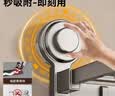 百悍卫生间吸盘式毛巾架免打孔浴室置物架太空铝强力承重带挂钩 实拍图