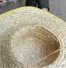 漫德莱草帽防晒遮阳帽夏季农民工地用劳保大沿包边草编帽50cm 实拍图