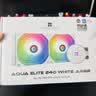 利民（thermalright）AQUA ELITE 240 WHITE ARGB 一体式水冷散热器日蚀幻彩光效 ARGB冷头 AE240 WHITE ARGB 实拍图