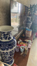 loyo 景德镇陶瓷器手绘仿古青花瓷花瓶大号落地 中式家居客厅装饰瓷瓶 大号手绘富贵莲鱼尾瓶（高65CM）+大师手绘 实拍图