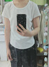 森马（Semir）短袖t恤女短款修身圆领内搭26夏凉感收腰V领上衣辣妹109326100003 实拍图