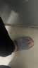 俞兆林亚麻棉麻拖鞋男女条纹轻便简约居家四季拖鞋 YR008 深灰 40/41 实拍图
