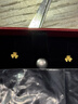 周六福小金花足金999黄金耳钉女生日礼物计价AC090379 一对 约0.64g 实拍图